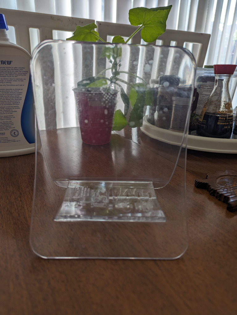 Napkin holder, clear plastic, Ikea Fantastisk