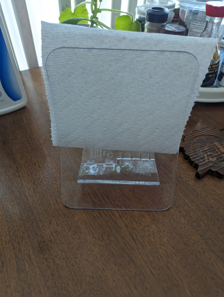 Napkin holder, clear plastic, Ikea Fantastisk - photo 3
