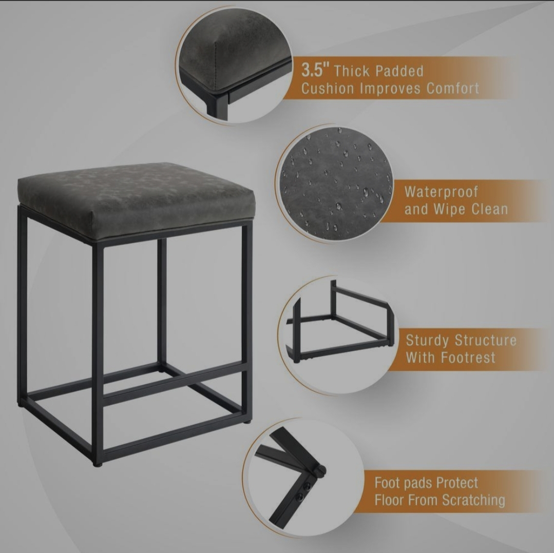 Metal Frame Bar Stool image indicator(2)
