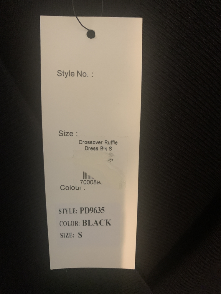 Papillon Crossover Dress Black Size Small image indicator(3)