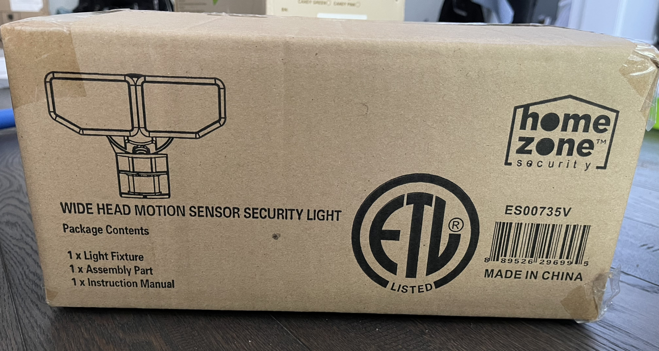 Motion sensor security light - photo 4