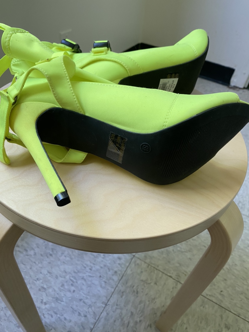 Green summer boots