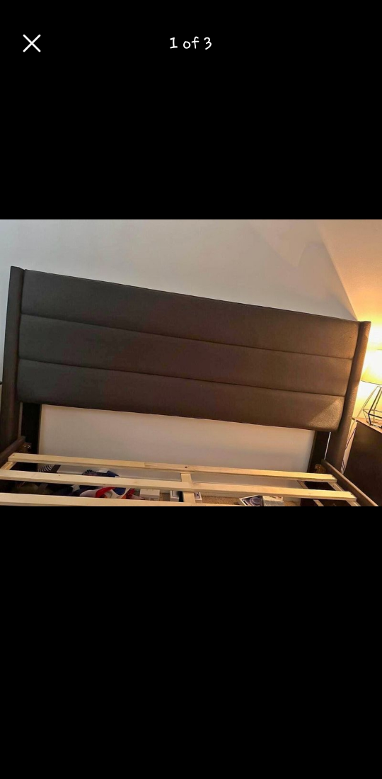 Queen bed like new - photo 3