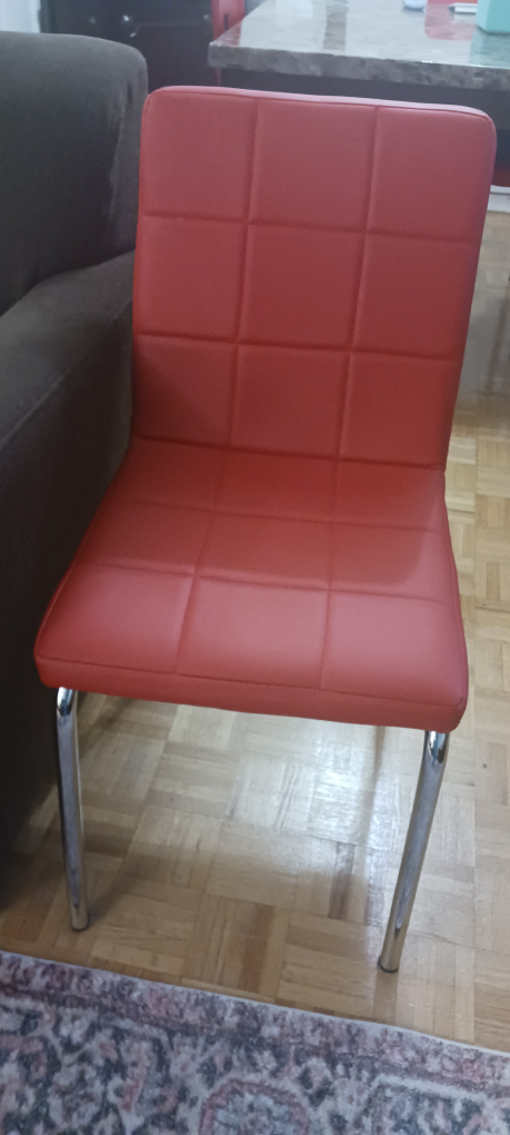 red leather chairs each $40 image indicator(10)