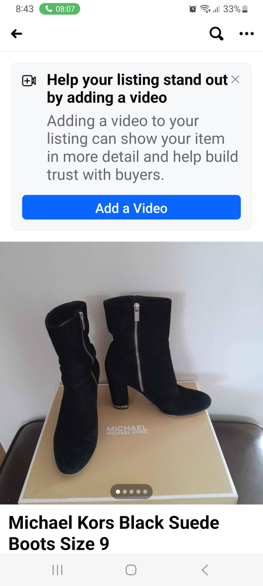 Michael Kors boots size 9 thumbnail
