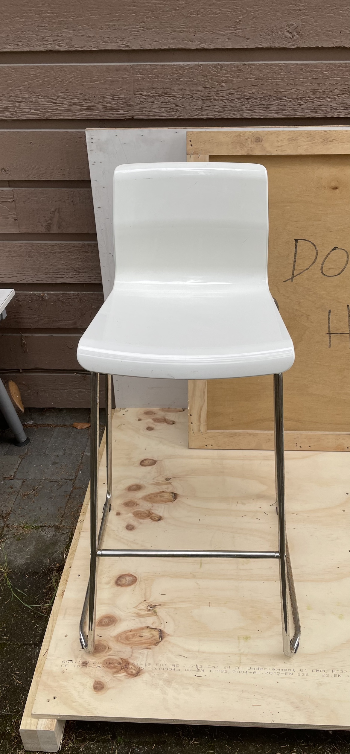 White Bar Stool (IKEA)