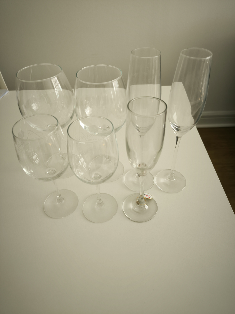 Wine and Champaign glass collection