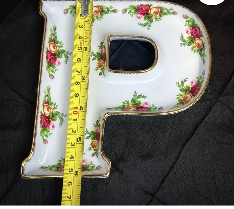 New Vintage Royal Albert Peace Letter Shaped Serving Dishes image indicator(4)