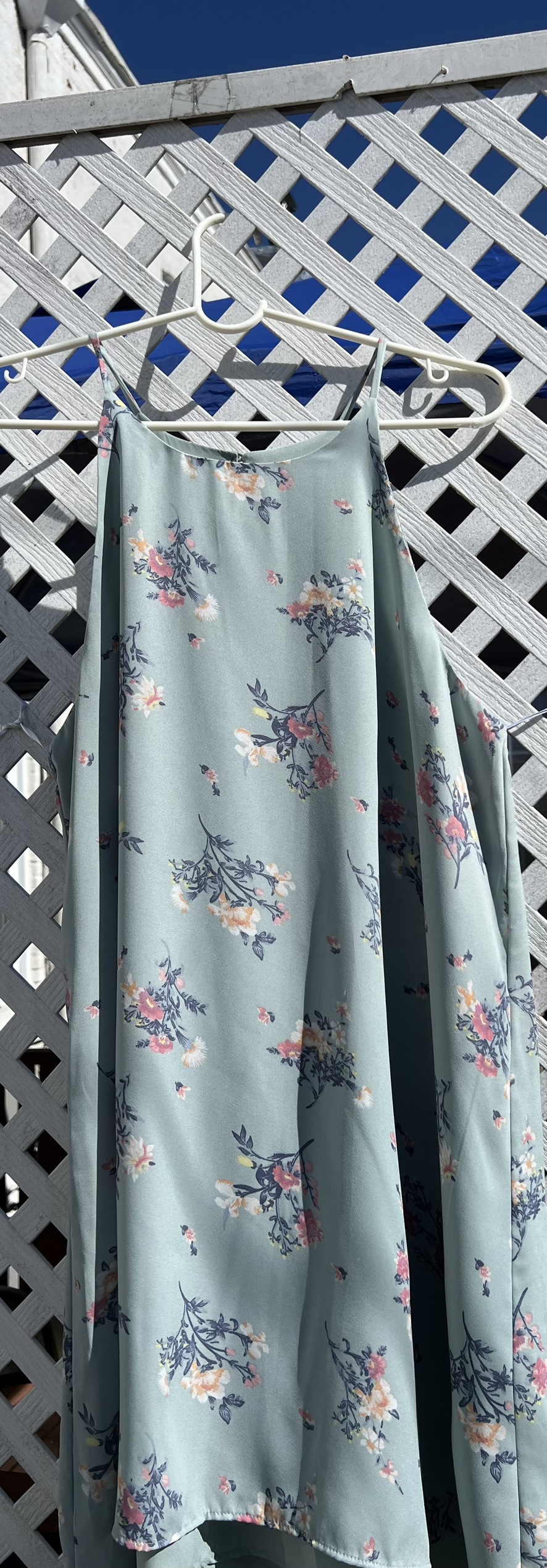 Mint green floral dress size xlarge
