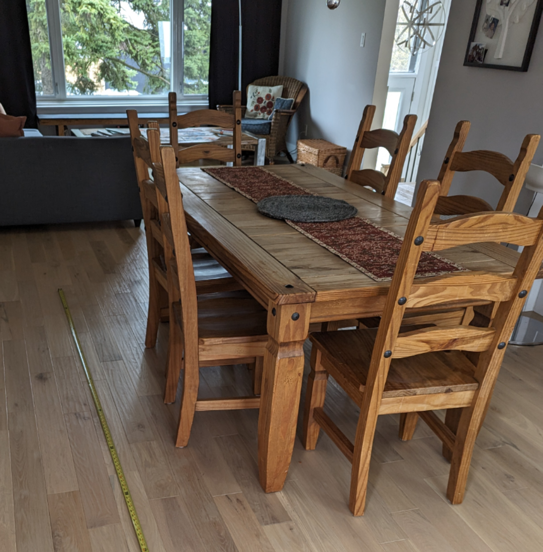 Dining Table - 7 PC Pier 1 Solid Wood