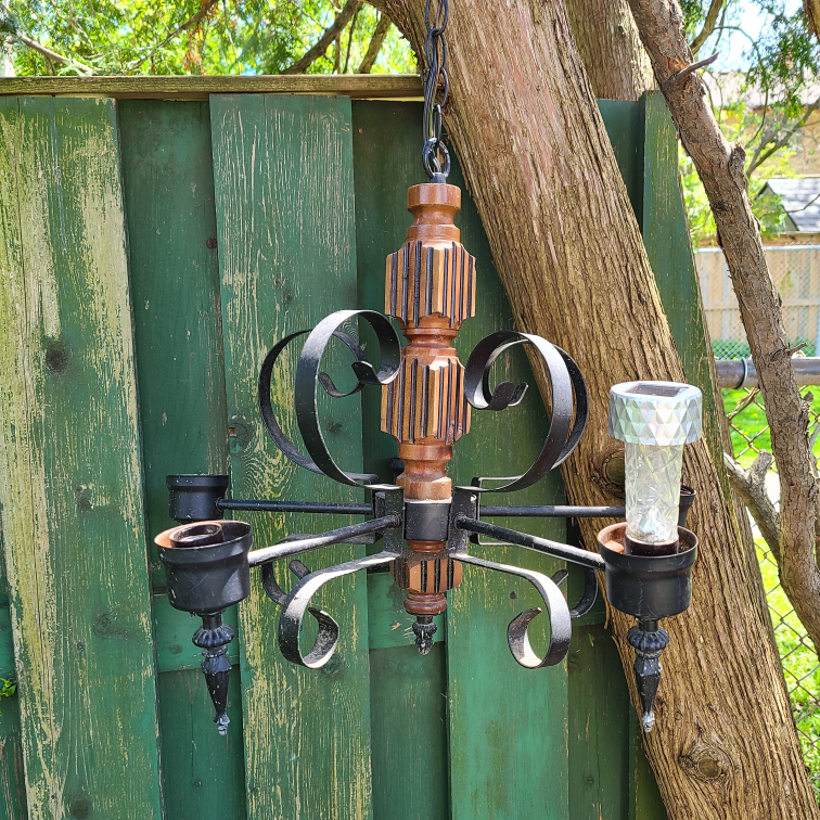 funky light fixture used outdoors for $5!! thumbnail