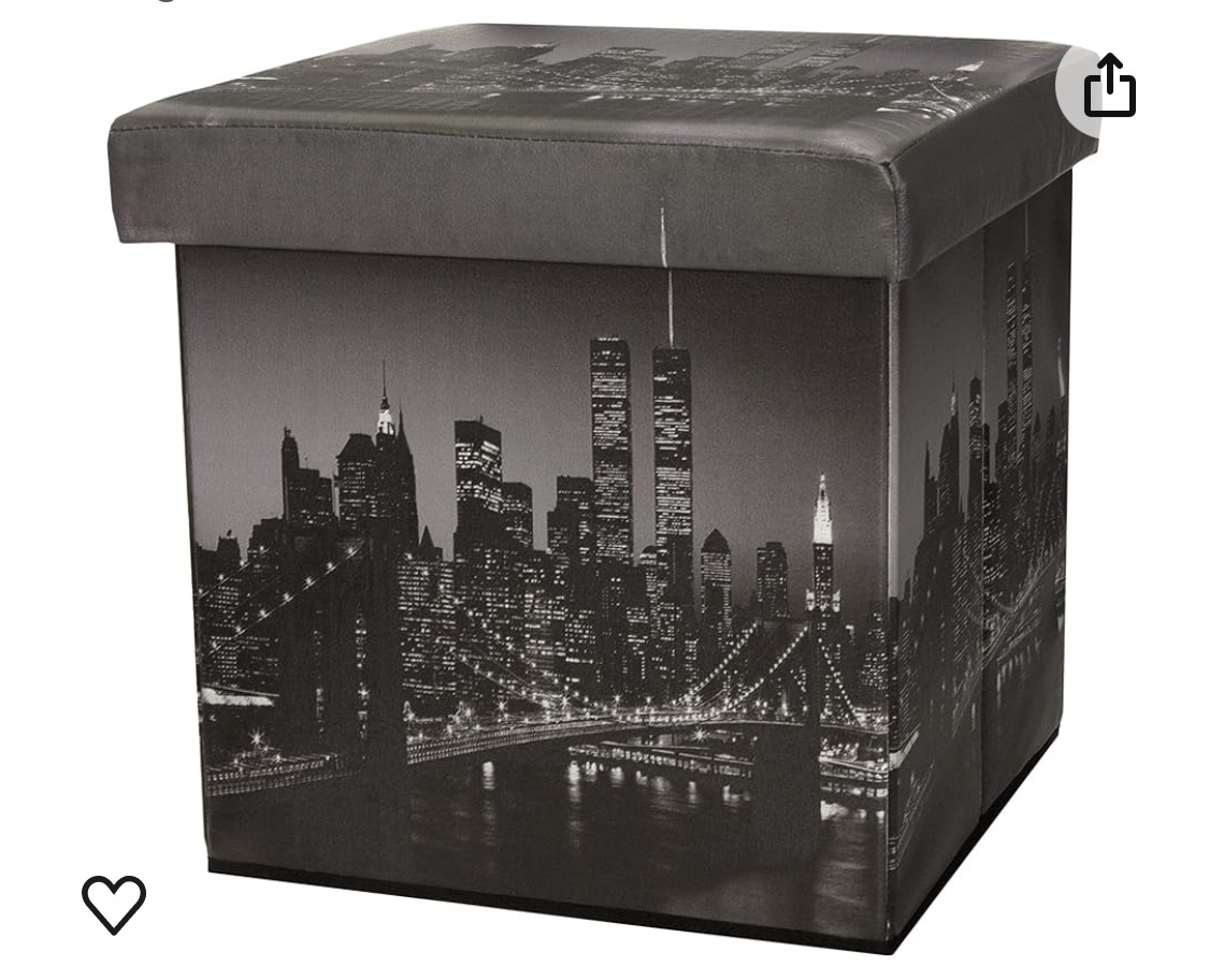 TWO Brooklyn Bridge Storage Ottomans ($200 Value!)