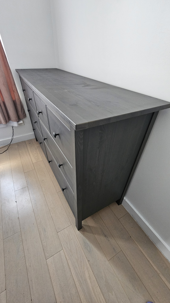 Hemnes 8-Drawer Dresser, Dark Gray, 63x37 3/4 " - photo 3