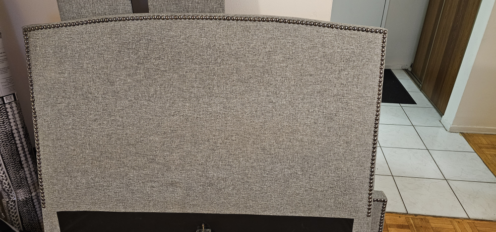 Used grey platform bed in very good condition - photo 2