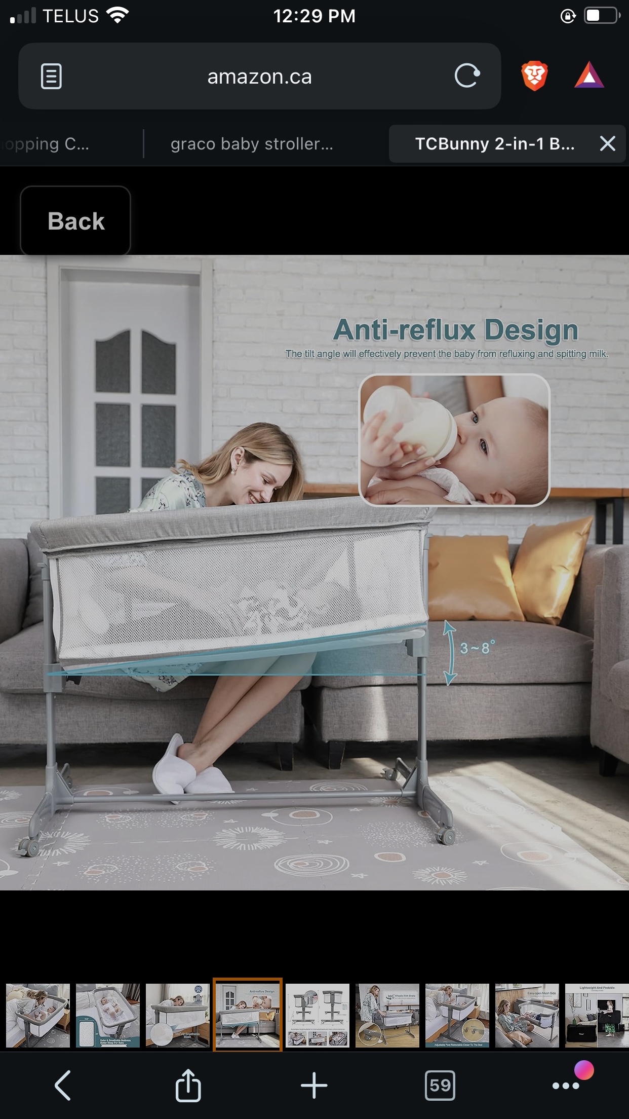 Bedside standing bassinet - photo 5