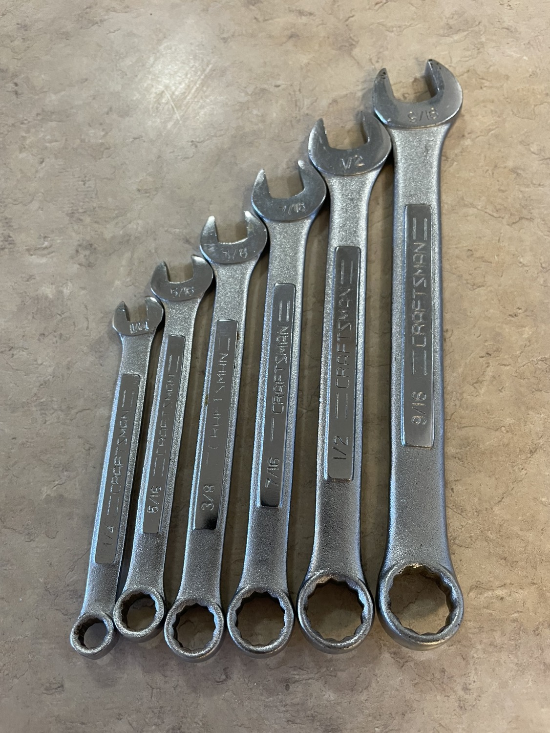 Craftsman SAE wrench set