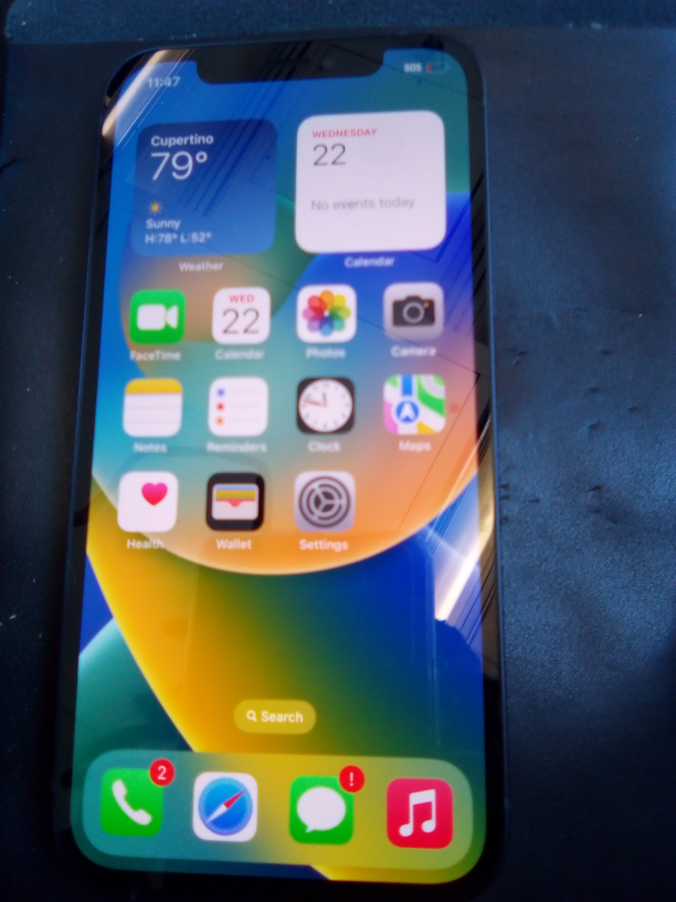 Unlocked iPhone 12 (black)