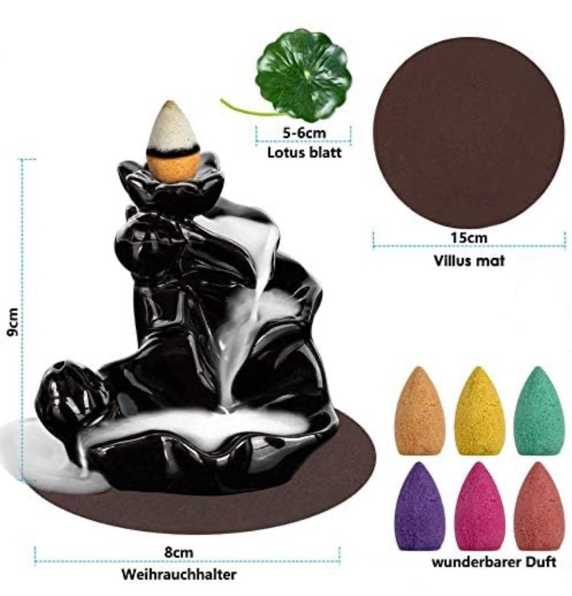 Waterfall Cone Burner & incense holder image indicator(2)