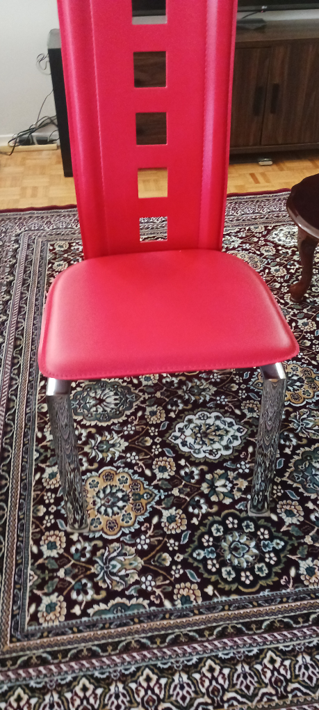 Red colour 2 chairs each$50 image indicator(4)