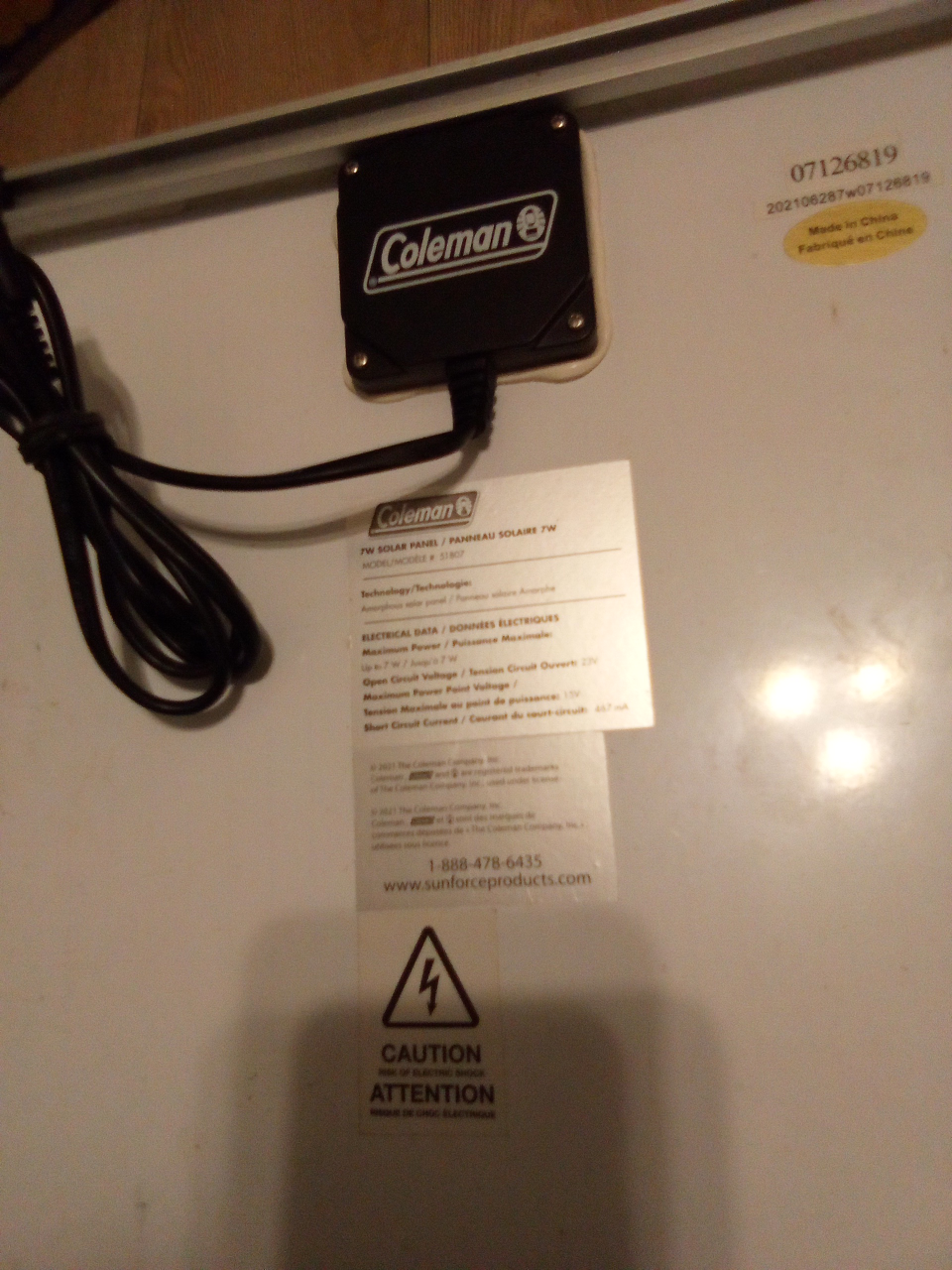 solar panel (7W, Coleman) - photo 2