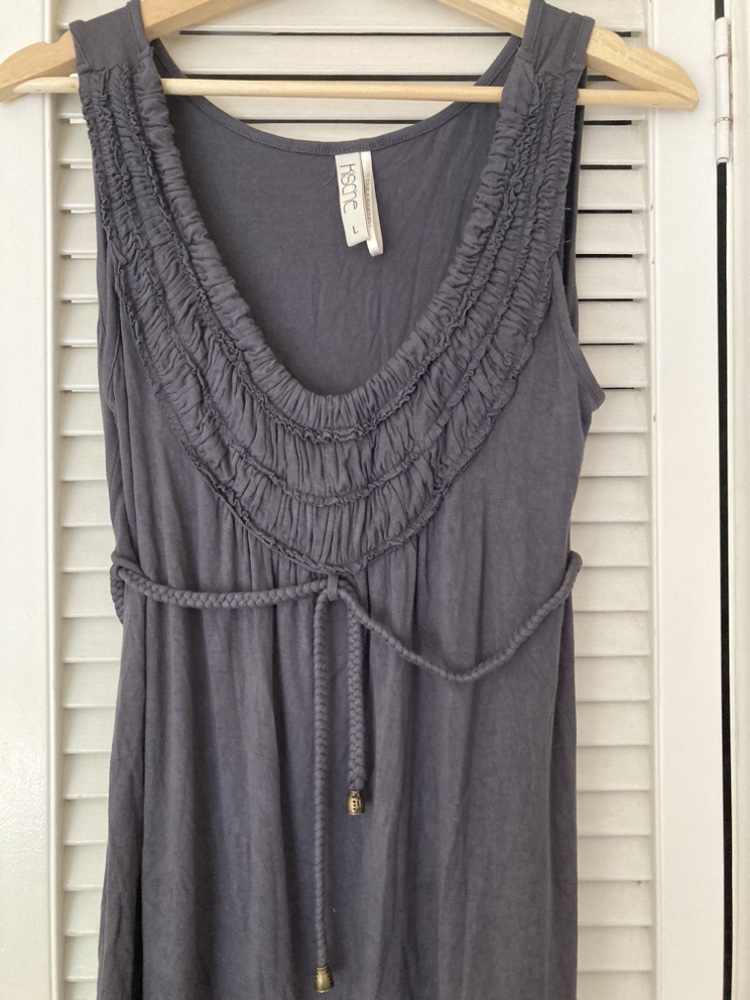 Grey Cotton Tunic with Empire Waist L image indicator(2)