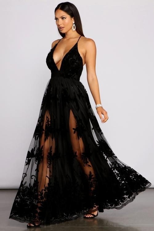 formal velvet dress  * Size L* $50 - photo 4