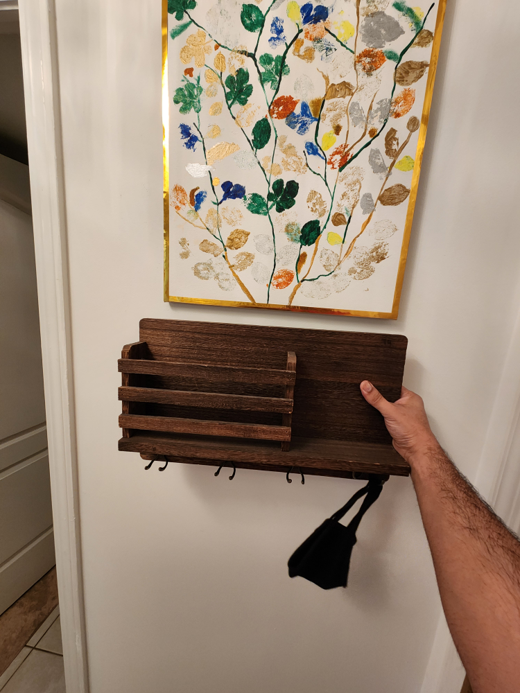 wall wood hanger organizer thumbnail
