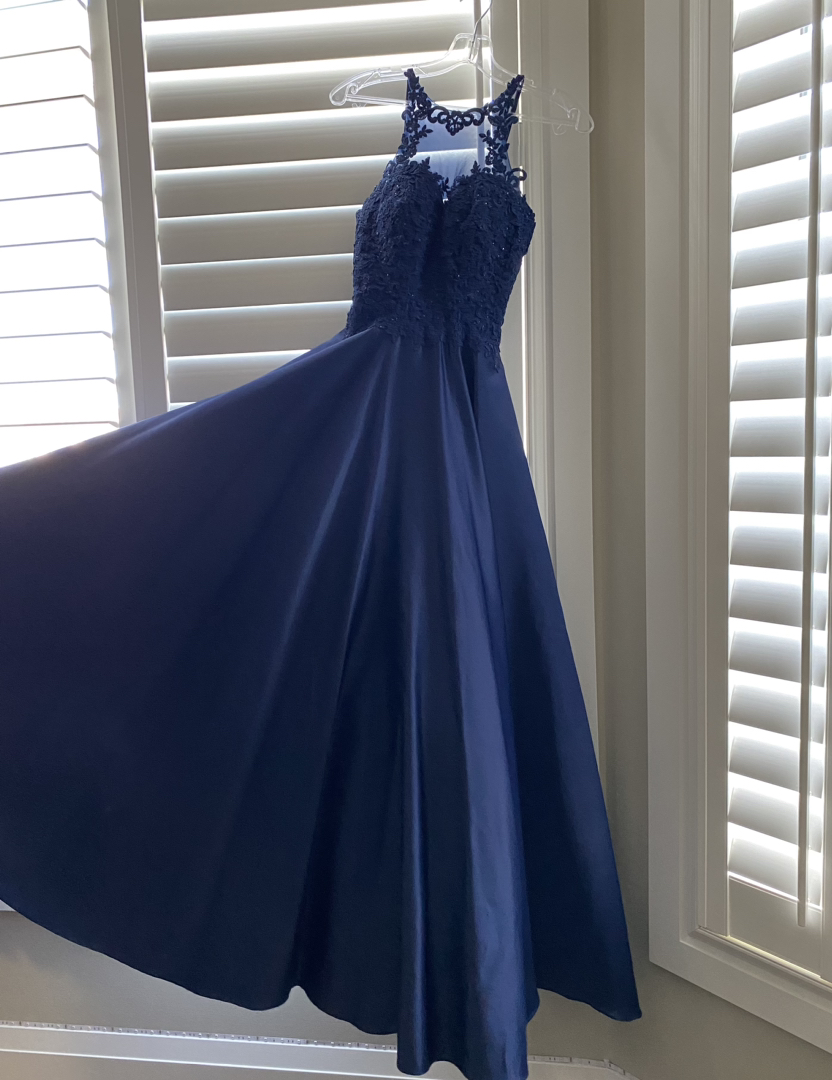Navy blue prom or birthday dress