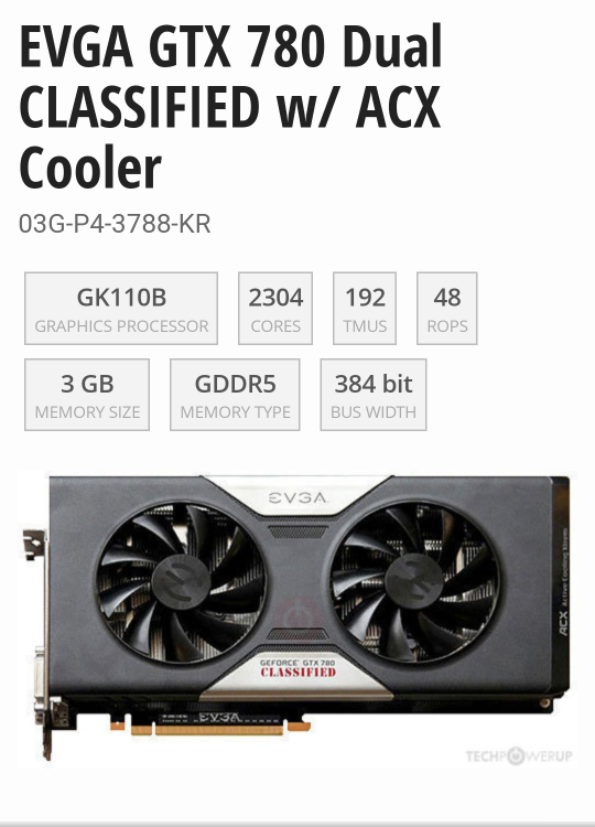 Evga Geforce GTX 780   3GB thumbnail