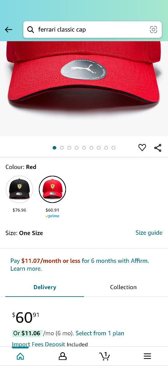 set of 2 Scuderia Ferrari Classic caps - photo 3