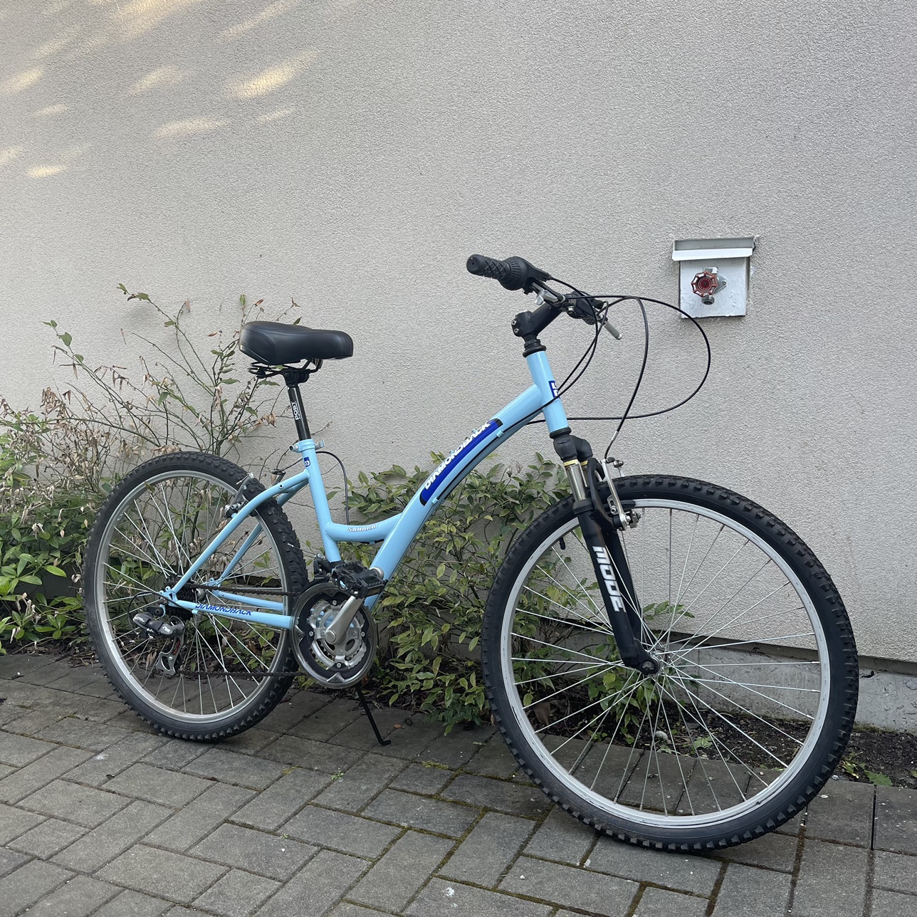 Diamondback Sahara Bike with helmet thumbnail