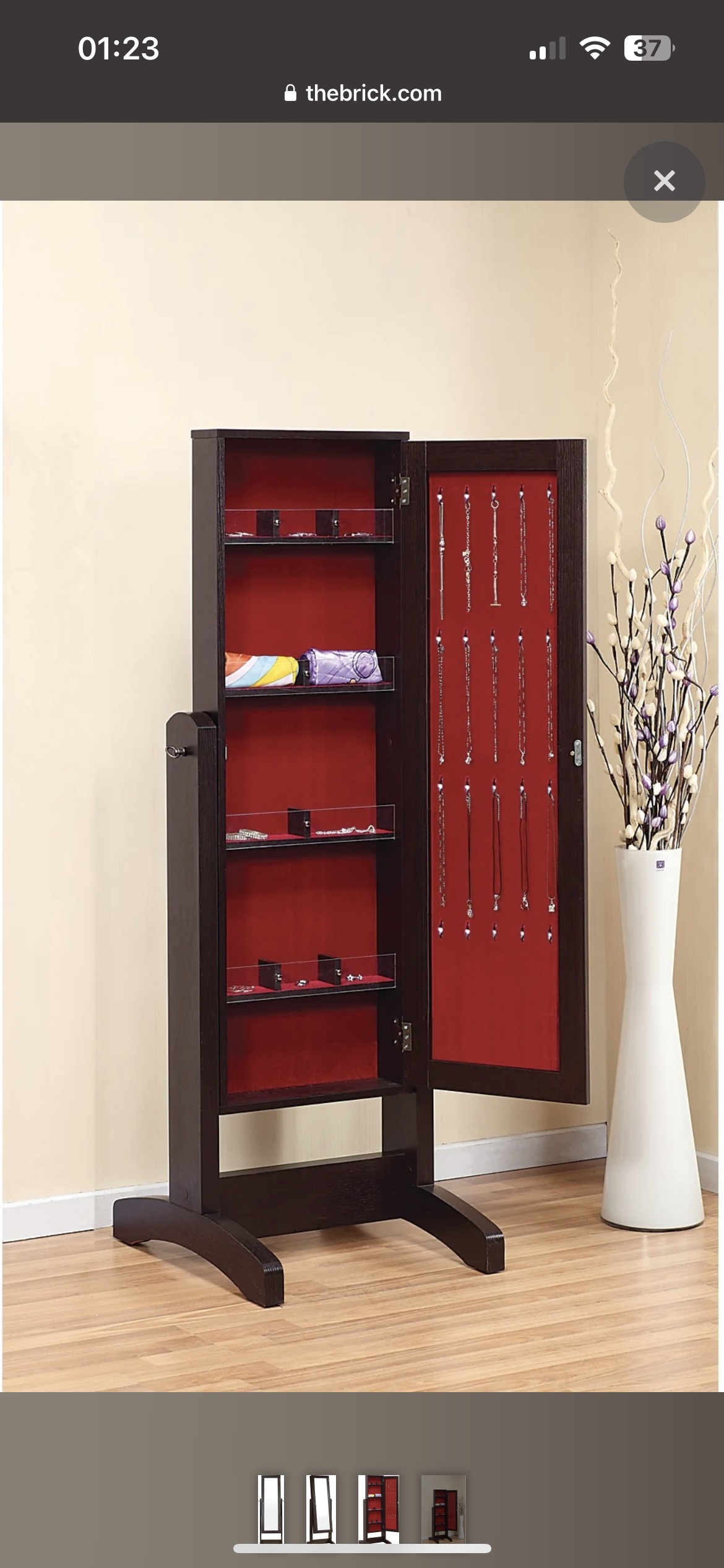 Jewelry storage and mirror with shelves - photo 2