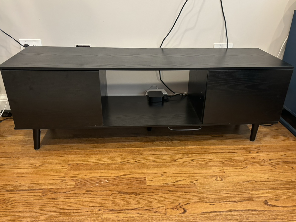 Black Wood TV Console🥕