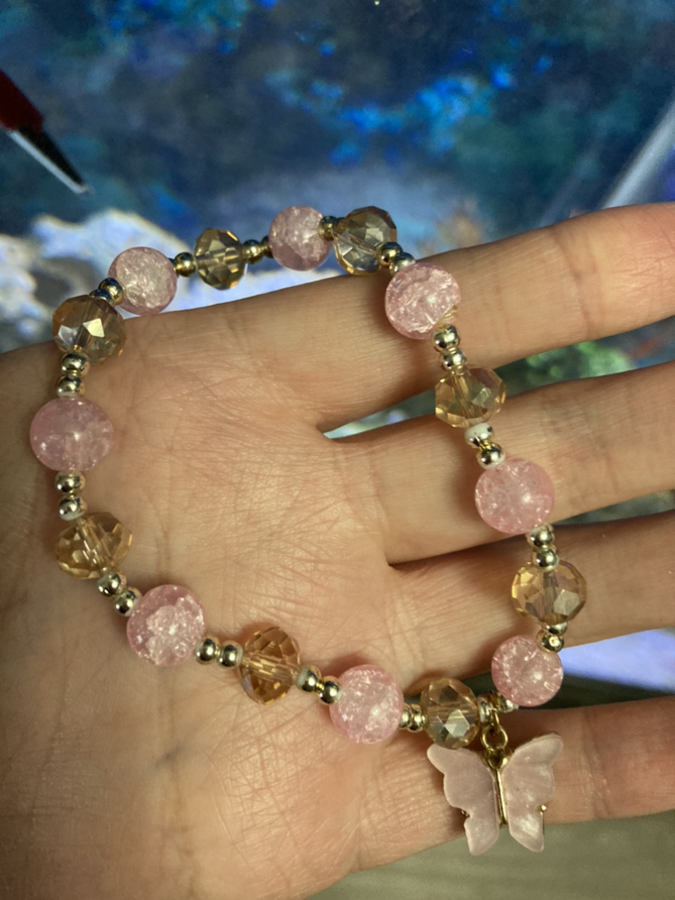Pink Butterfly Y2K Bracelet #freecycle - photo 2