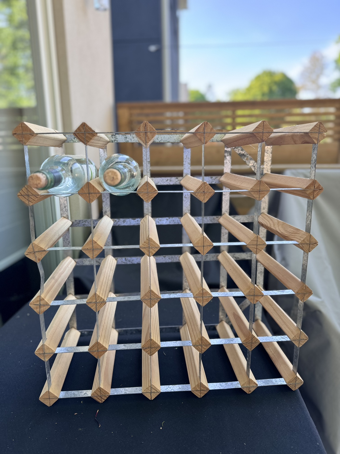 25 bottle Beechwood Wine Rack - photo 2