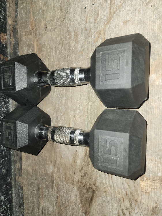 15lb Hex Dumbbell Set-FREE DELIVERY WITHIN NORTH YORK AND VAUGHN - photo 2