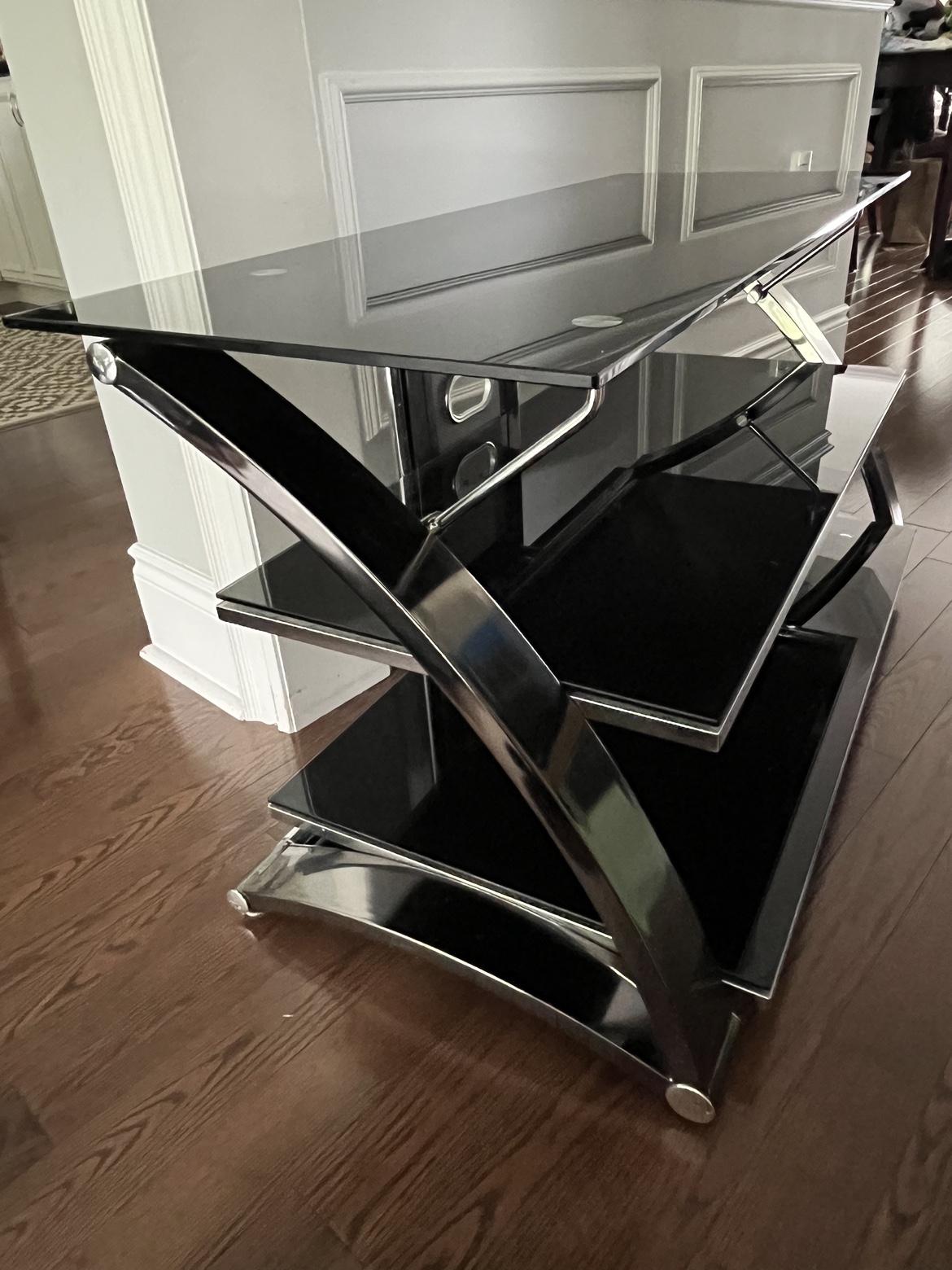 Tempered Glass TV Stand - photo 2