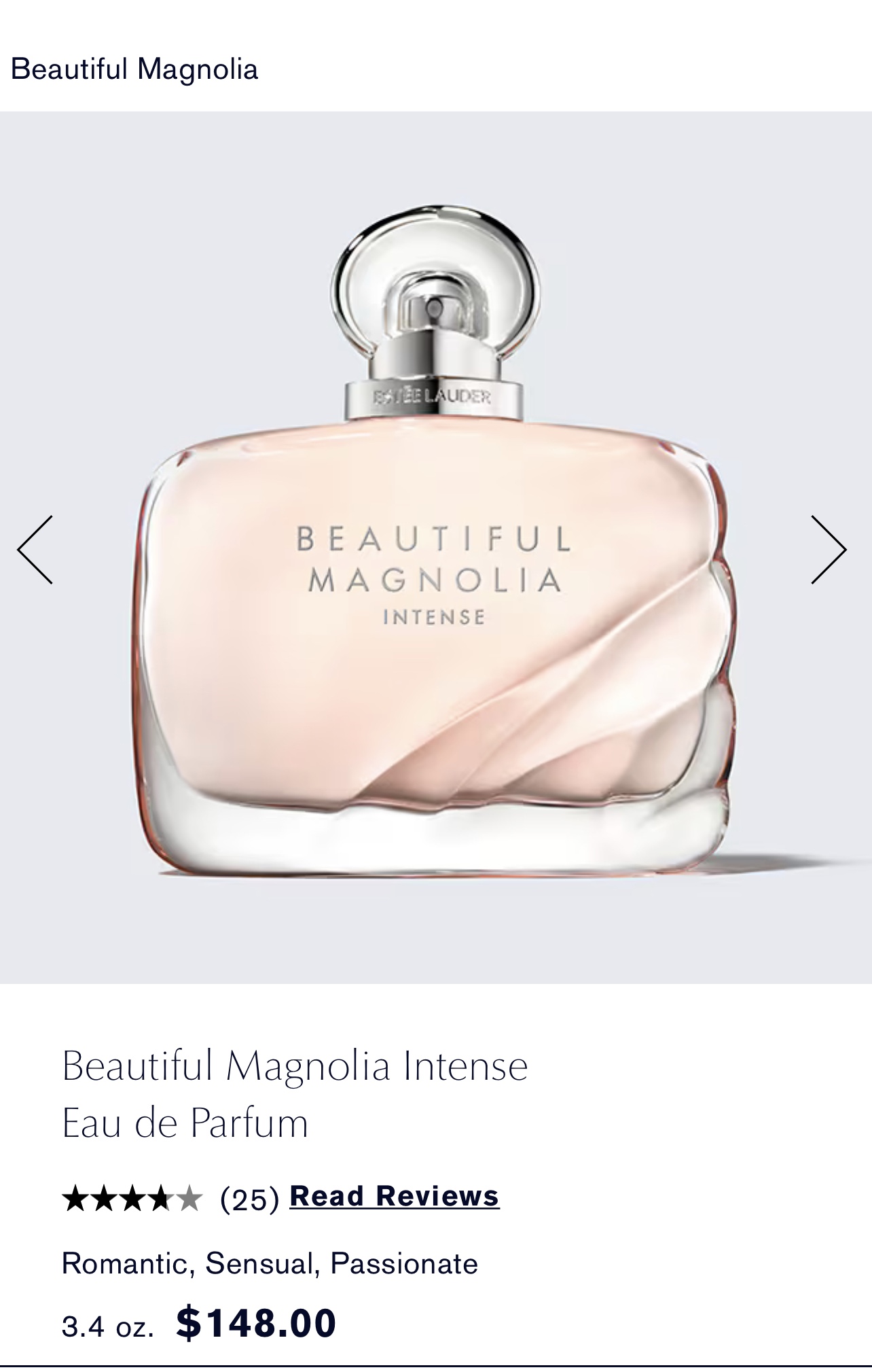 ESTEE LAUDER Beautiful Magnolia INTENSE Eau De Parfum3.4oz - photo 2