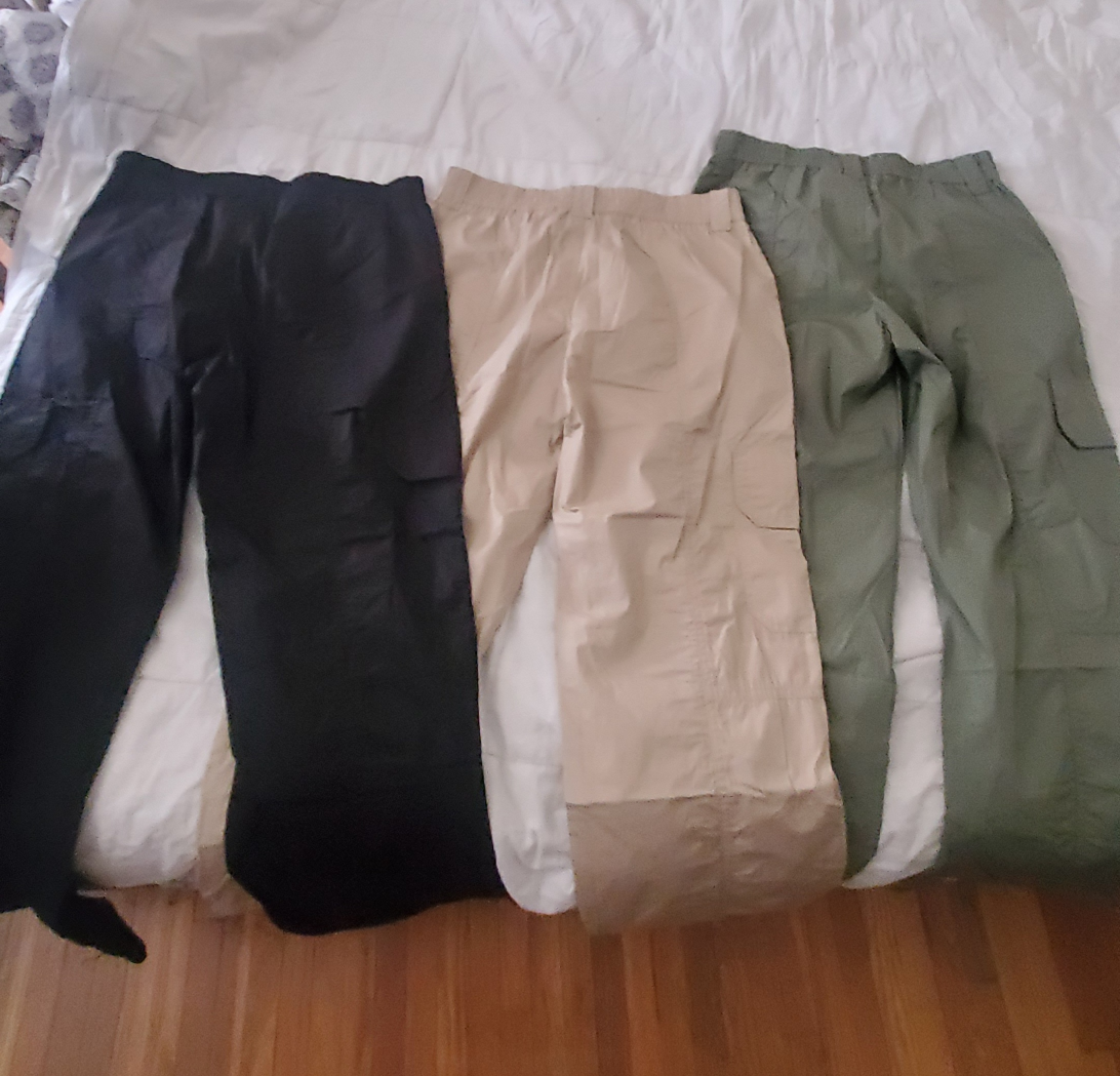 womens cargo pants large new - photo 3