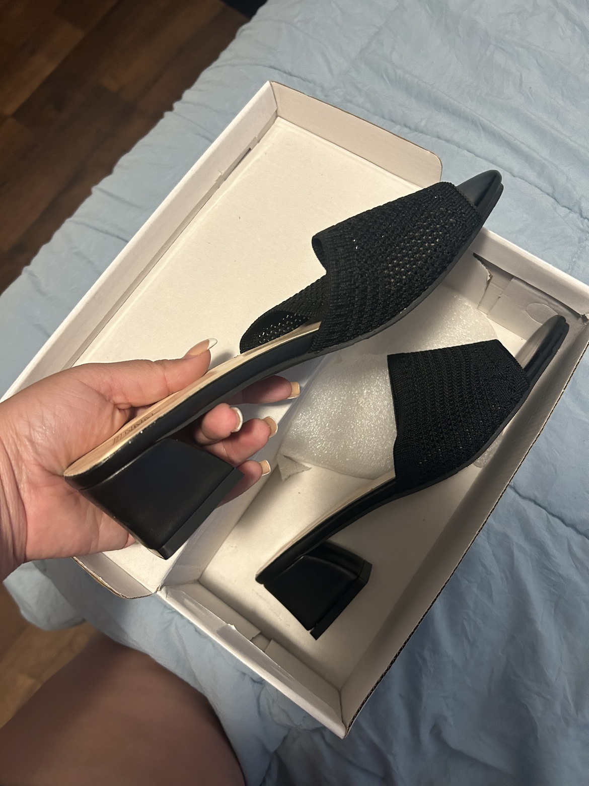 Black Heeled Sandals