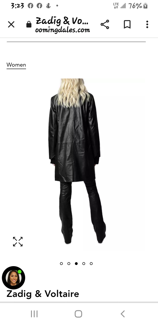leather coat zadig and Voltaire - photo 3