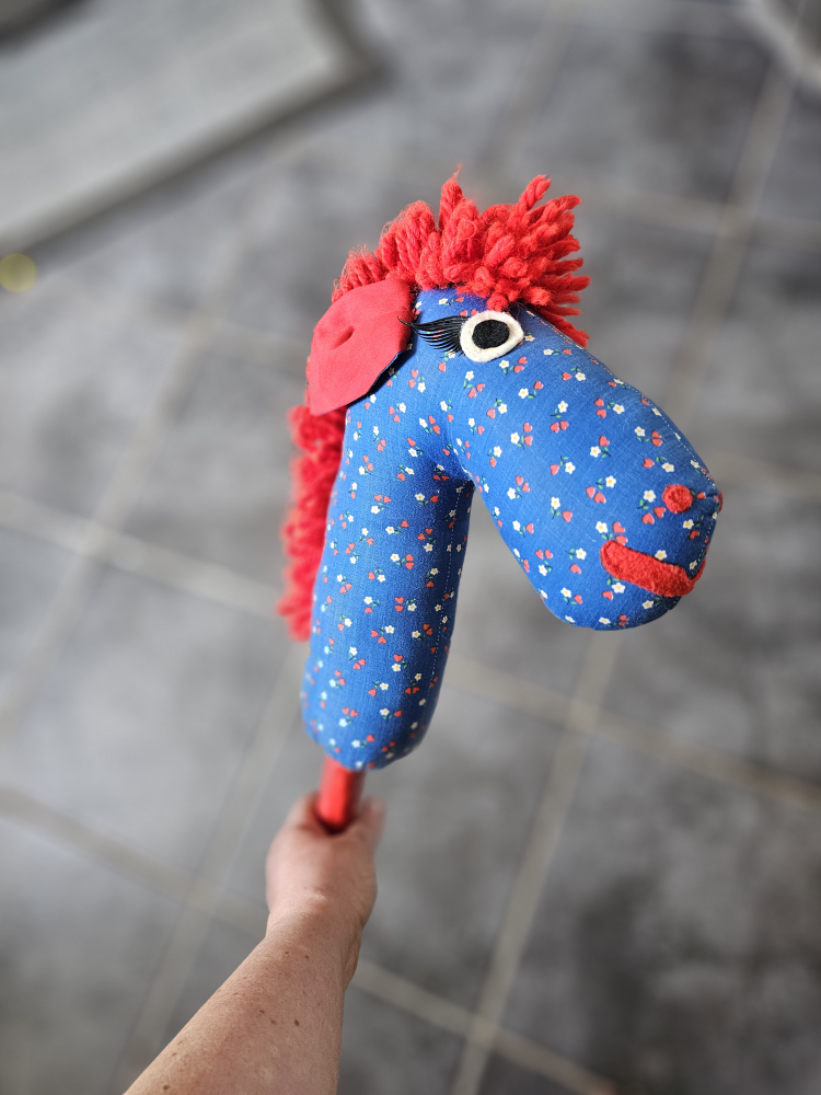 Adorable Vintage Artisan Stick Horse image indicator(2)