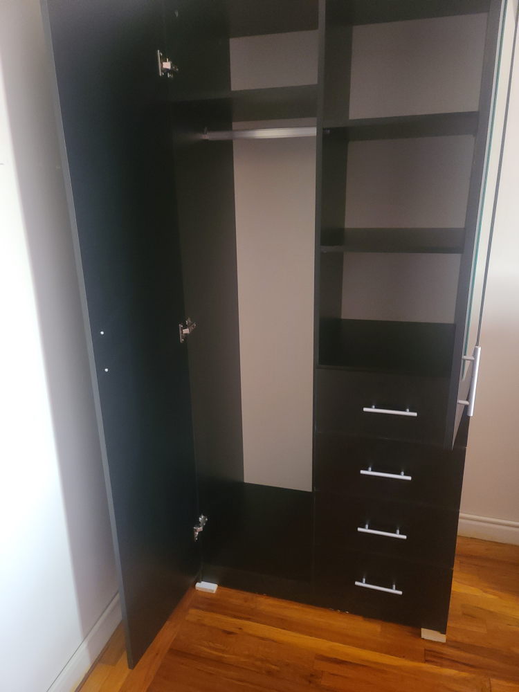 Black Wardrobe Closet - photo 2