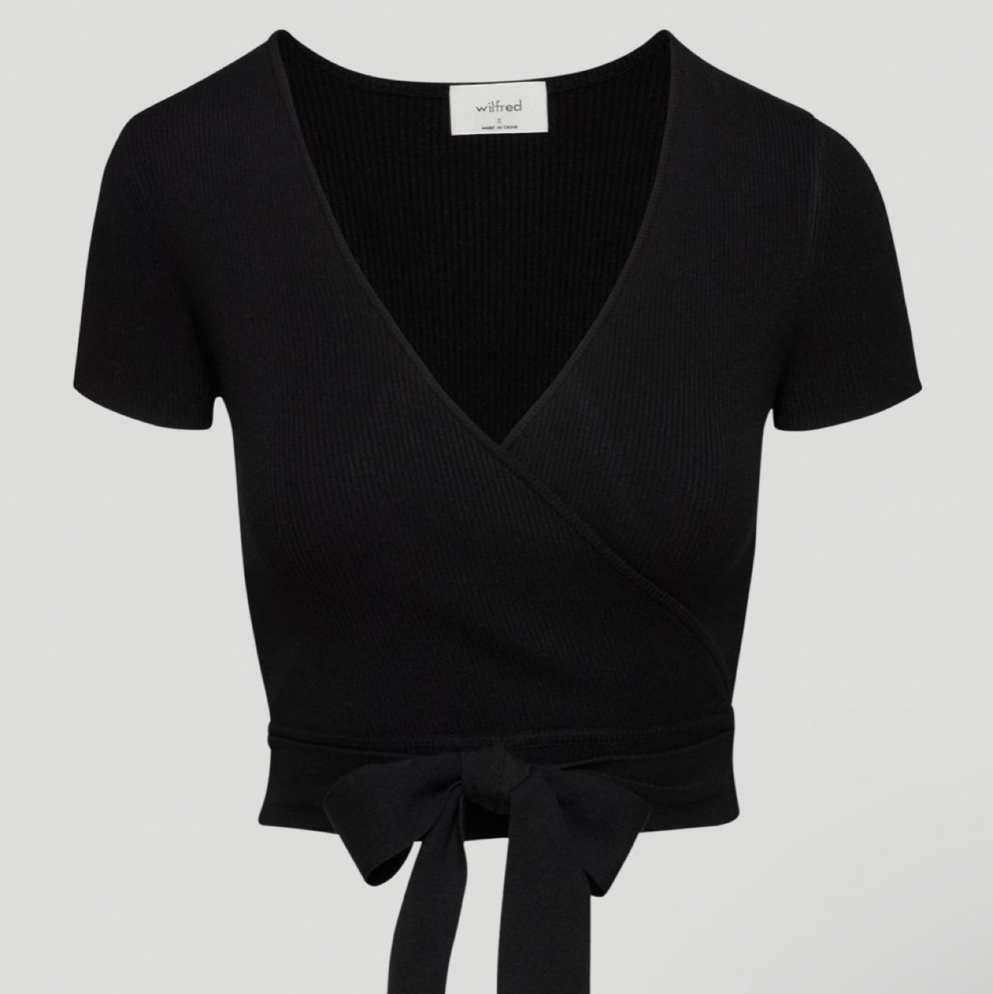 NEW Wilfred All-Tied Up ribbed sweater XS image indicator(4)