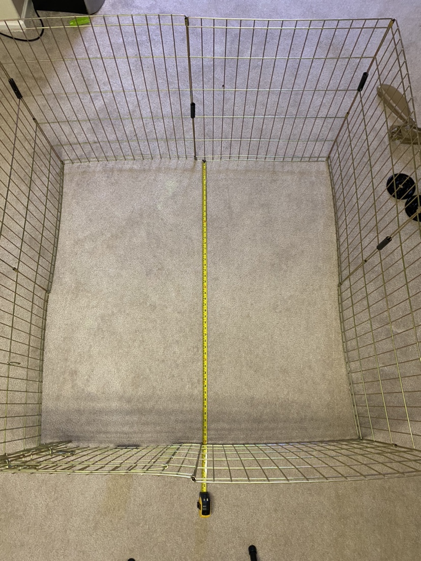 Basic dog exercise fence pen with dog gate - photo 3