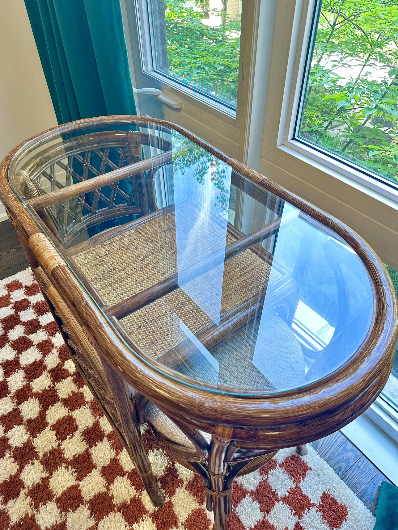 Vintage Rattan Bistro Set - photo 4