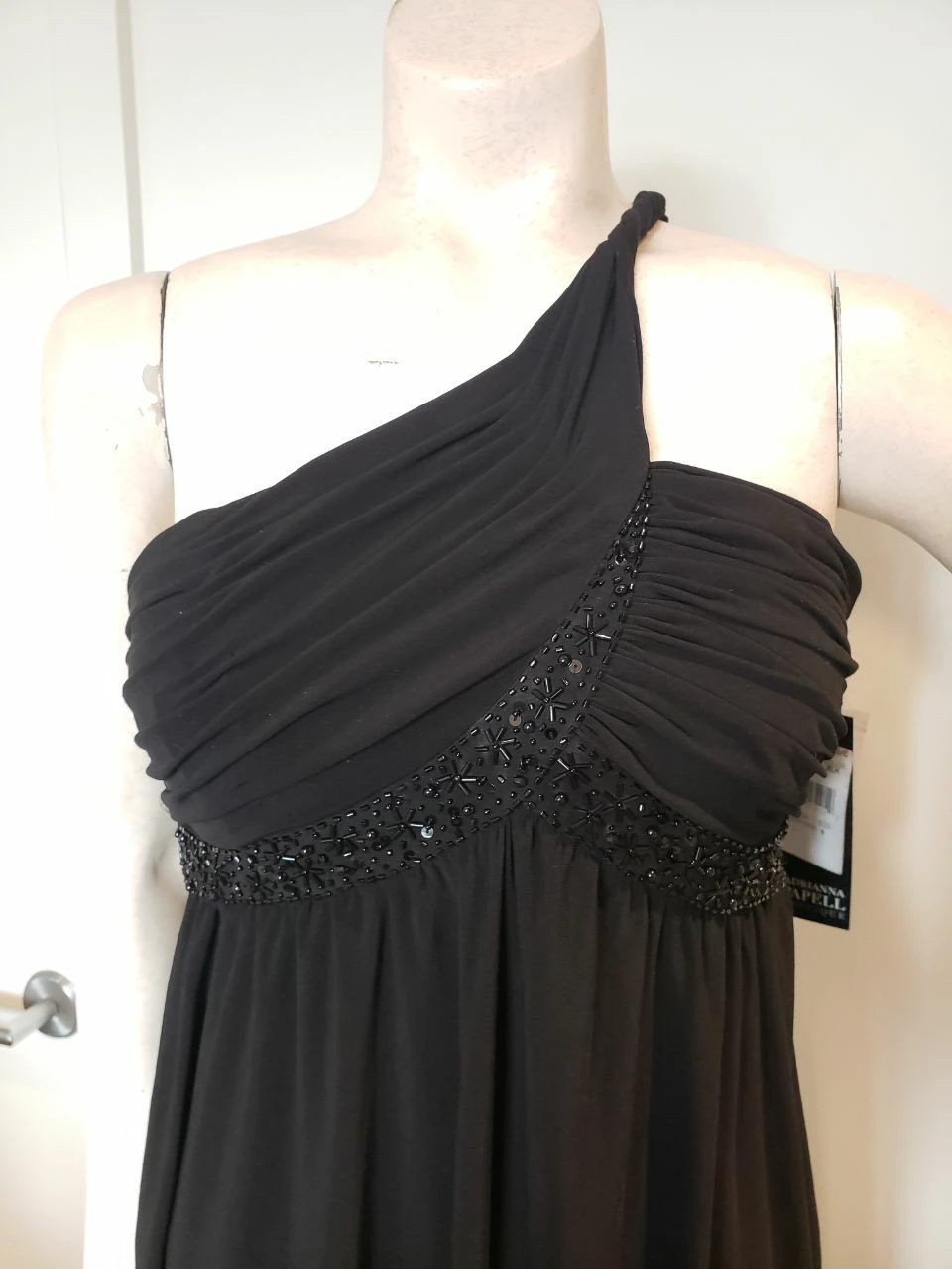 Brand new with Tags Black dress with beading Adrianna Papell