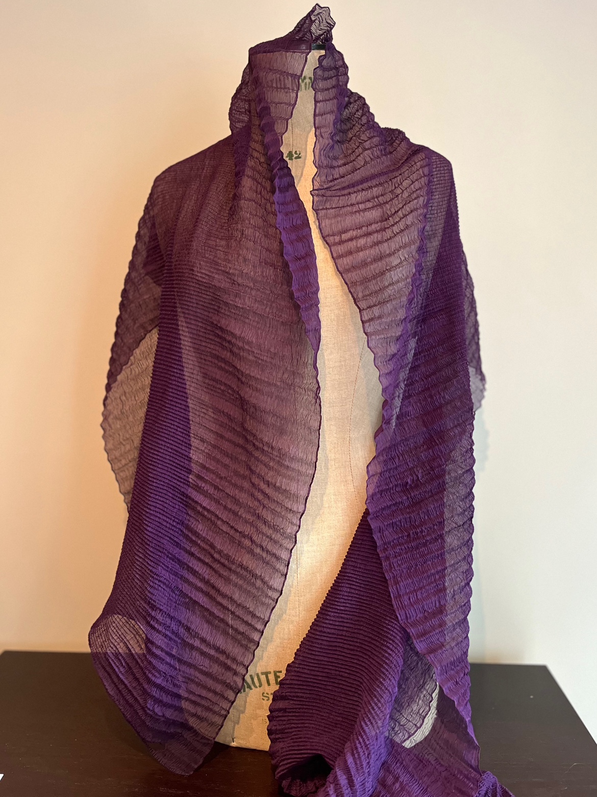 Purple Sheer Shawl thumbnail