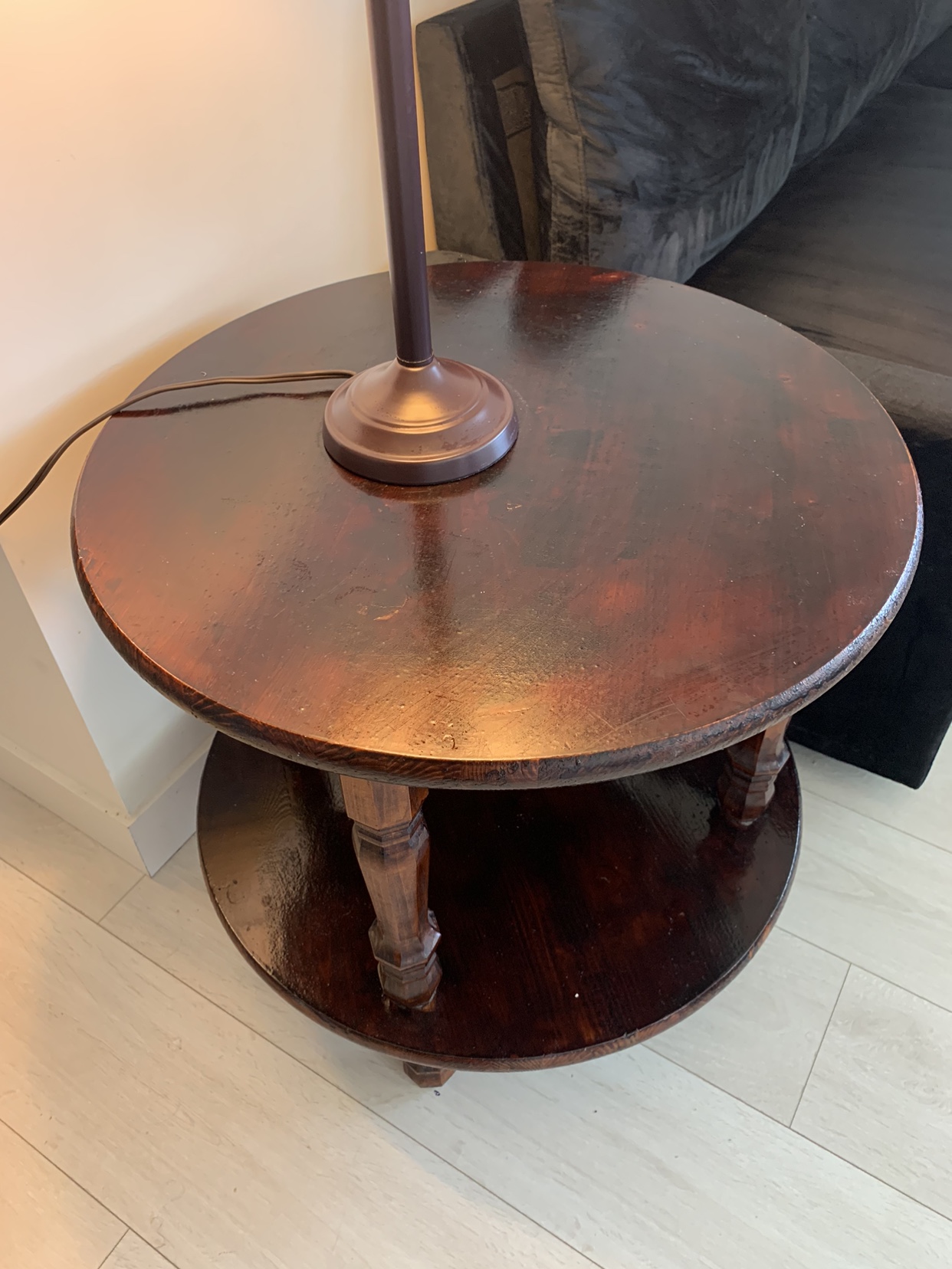 Broad Side table dark brown - photo 3