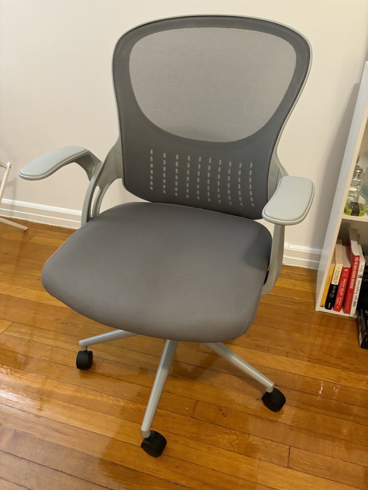 Grey ergonomic office chair